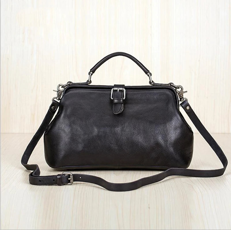 Leather Handbags Women Bags Designer Luxury 100% Genuine Leather Men Women Handbag for Travel anti Theft Shoulder Bags